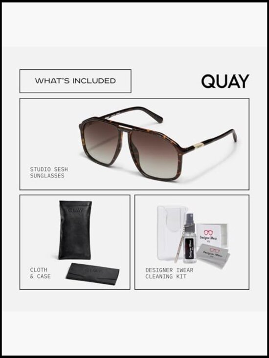 Navigator Sunglasses with Accessory Eyewear Kit Unisex